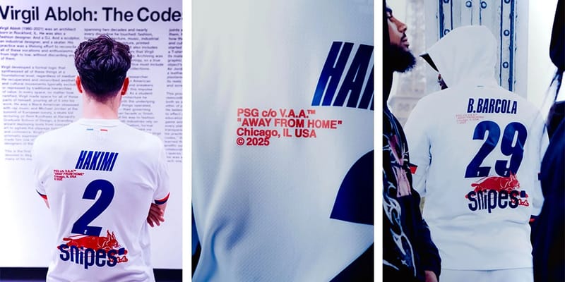 Virgil Abloh Archive x Paris Saint-Germain Collaboration Release
