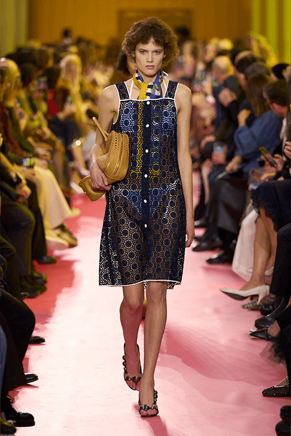 Miumiu 2026 Polo Collar and High-Waisted Pleated Skirt Cotton