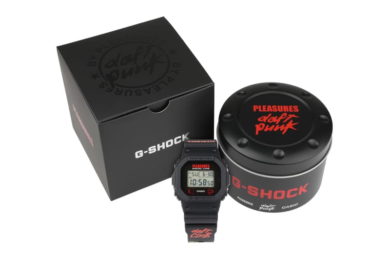 Daft Punk x PLEASURES x Casio G-SHOCK DW5600PDP-1 Watch Release