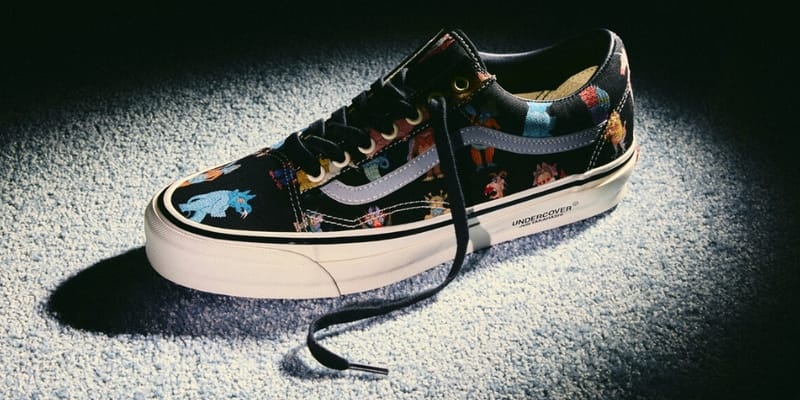 GQ3635◇VANS : OLD SKOOL LX OG Undercover VANS VAULT X UNDERCOVER OG OLD SKOOL LX SMALL FLOWERS GREY