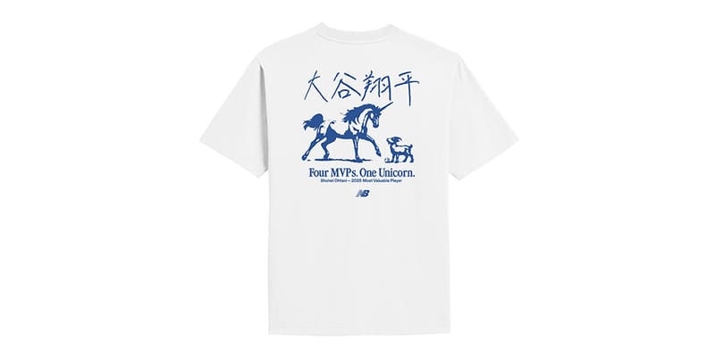 未使用　POP GROUP × SHOHEI COLLABORATION T Shohei Ohtani x New Balance T-shirt Release Info | Hypebeast