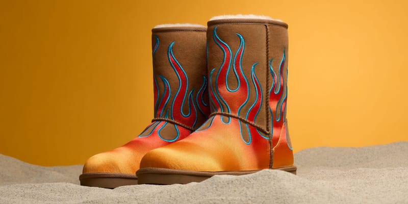 UGG x Jeremy Scott Classic Short Flames Boot | Hypebeast