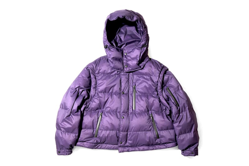 NANGA x Engineered Garments casaco de plumas destacável collab