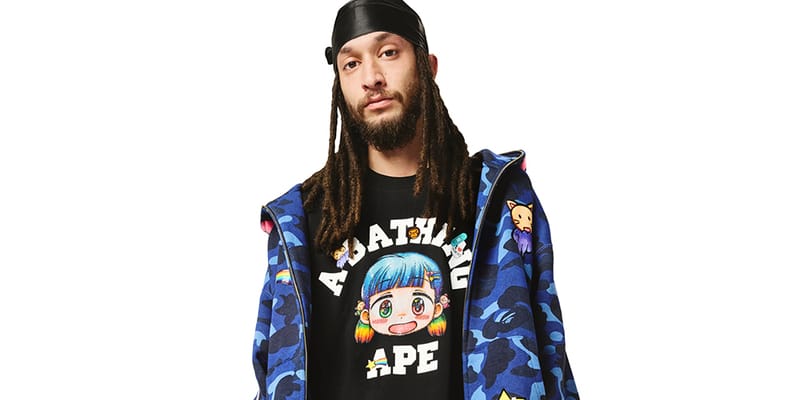 A Bathing Apeラガーシャツ90s ABC CAMO 93 Bathing Ape Tee Mens – Cotton Jersey Streetwear T