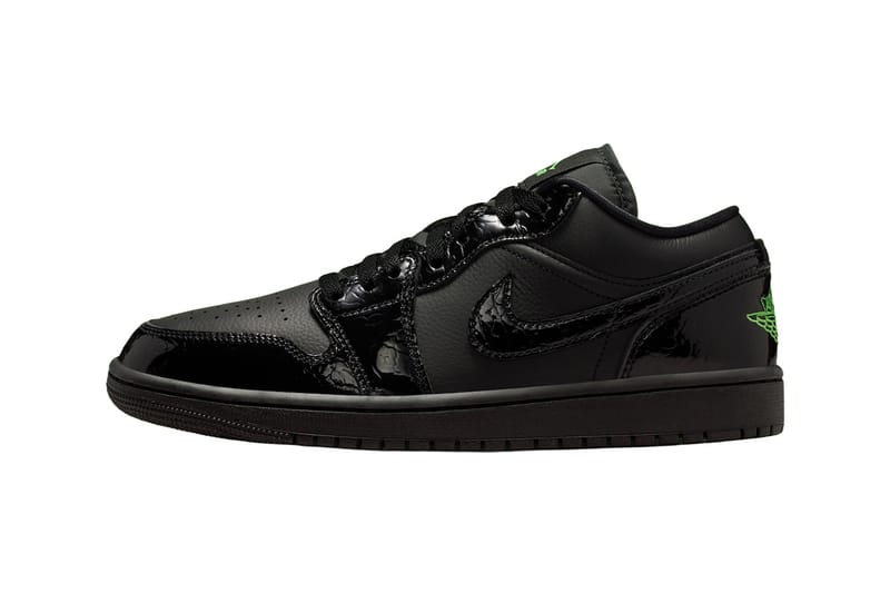 Air Jordan 1 Low “Black/Scream Green” Images | Hypebeast