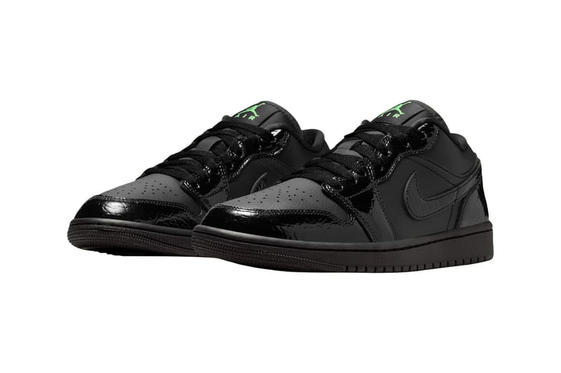 Air Jordan 1 Low “Black/Scream Green” Images | Hypebeast