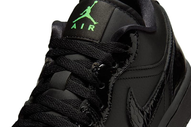 Air Jordan 1 Low “Black/Scream Green” Images | Hypebeast