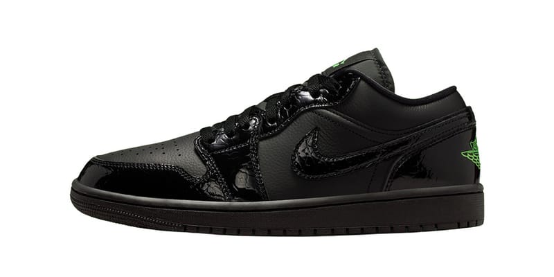 Nike Air Jordan 1 Low ブラック27㎝ Air Jordan 1 Low “Black/Scream Green” Images | Hypebeast
