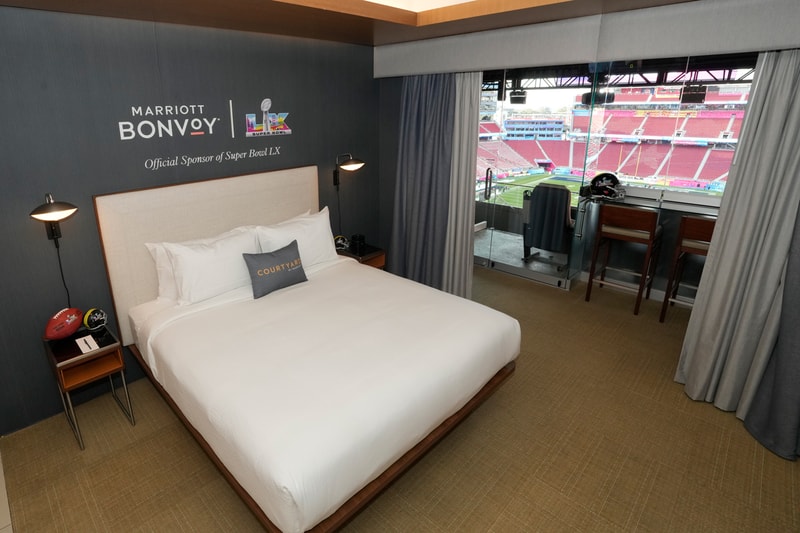 Marriott Bonvoy Super Bowl Sleepover Suite 2026 Preview | Hypebeast