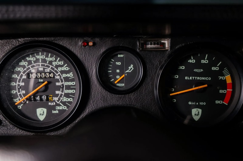 Countach Speedometer 1988 Lamborghini Countach 5000 QV 2,100 Miles Auction | Hypebeast