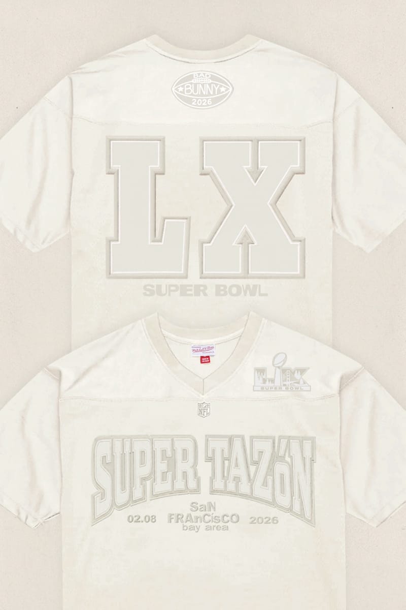Bad Bunny x Mitchell & Ness Super Bowl-Inspired Jersey Release