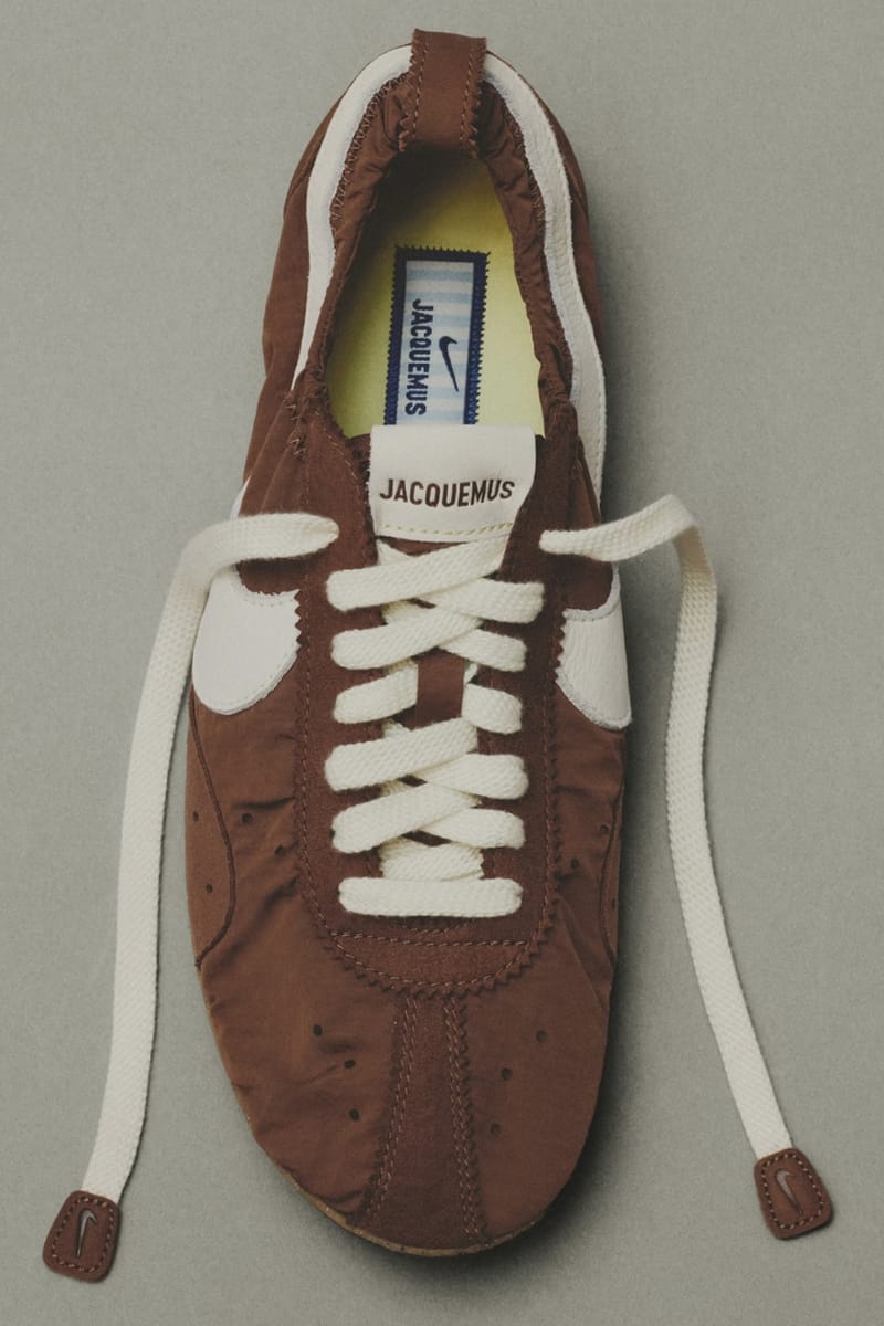 Jacquemus x Nike Moon Shoe “Soft Pearl,” “Fauna Brown,” “Aluminum