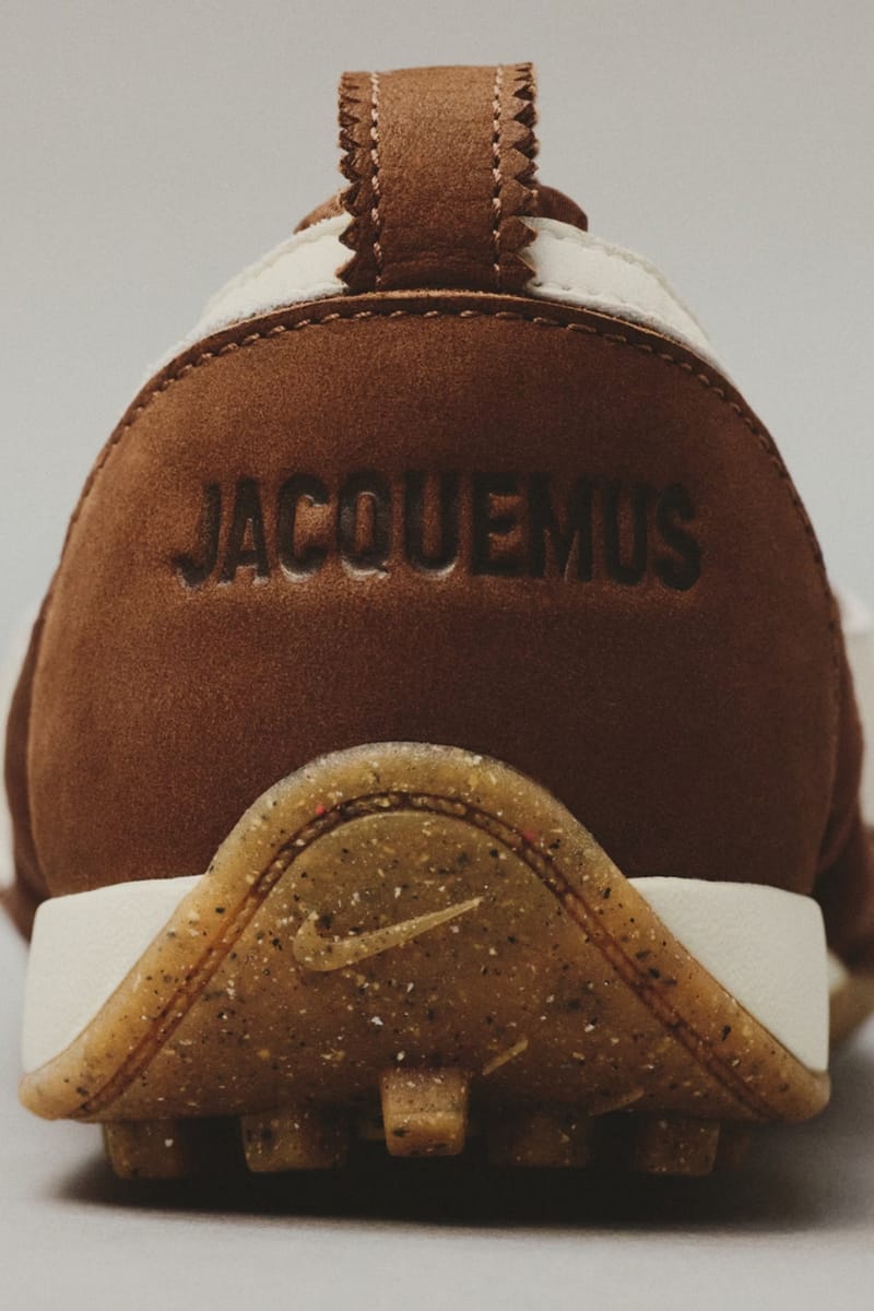 Jacquemus x Nike Moon Shoe “Soft Pearl,” “Fauna Brown,” “Aluminum