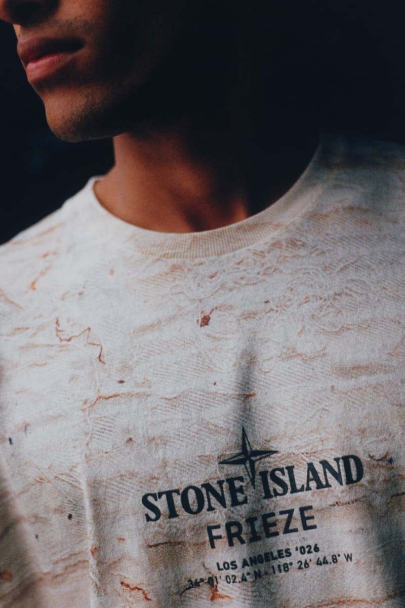 Stone Island Frieze LA 2026 Tee Closer Look | Hypebeast
