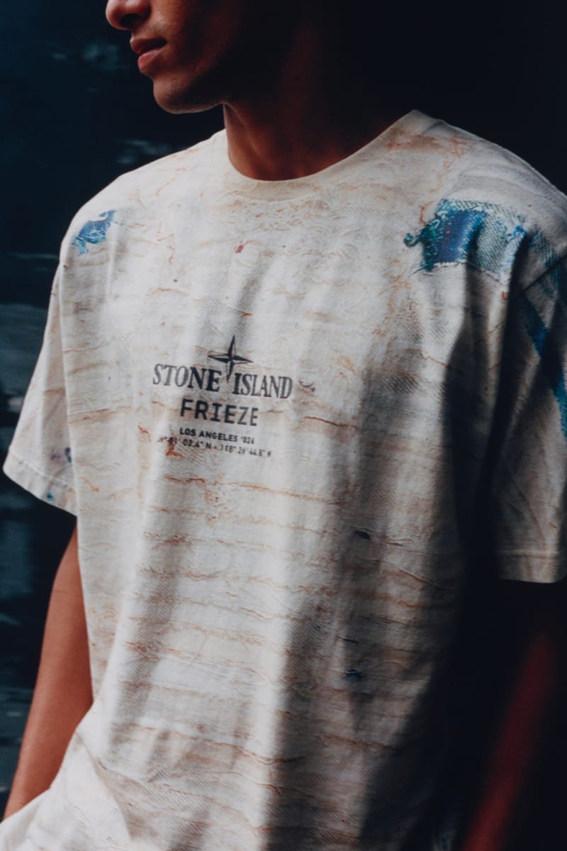 Stone Island Frieze LA 2026 Tee Closer Look | Hypebeast
