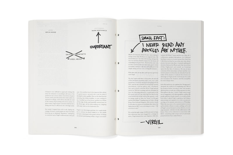 Virgil Abloh Archive™ 正式发布《The Virgil Reader Vol. 001》并开放公众会员计划 | Hypebeast