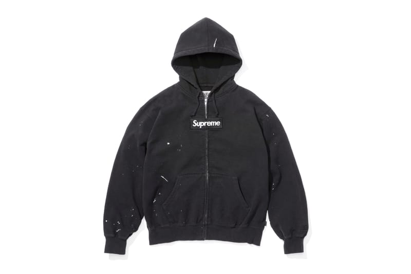 Supreme × MM6 Maison Margiela ブラックXL Supreme MM6 Maison Margiela Box Logo Zip Up Hooded Sweatshirt