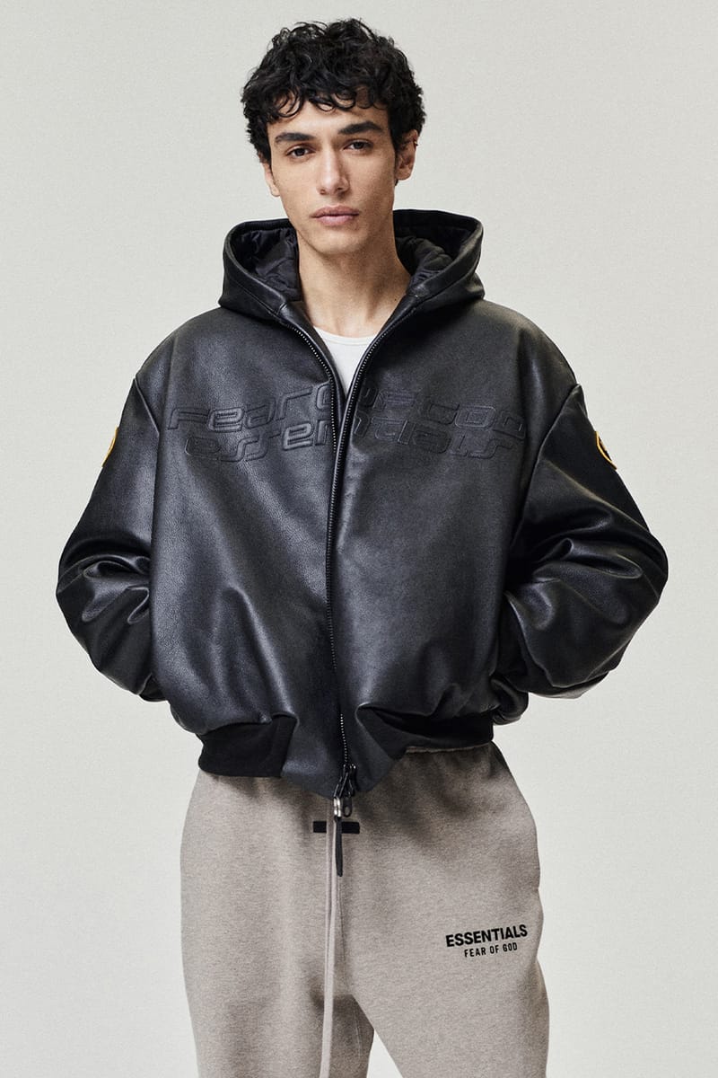 Fear of God x Vanson Leathers bomber com capuz em edição limitada