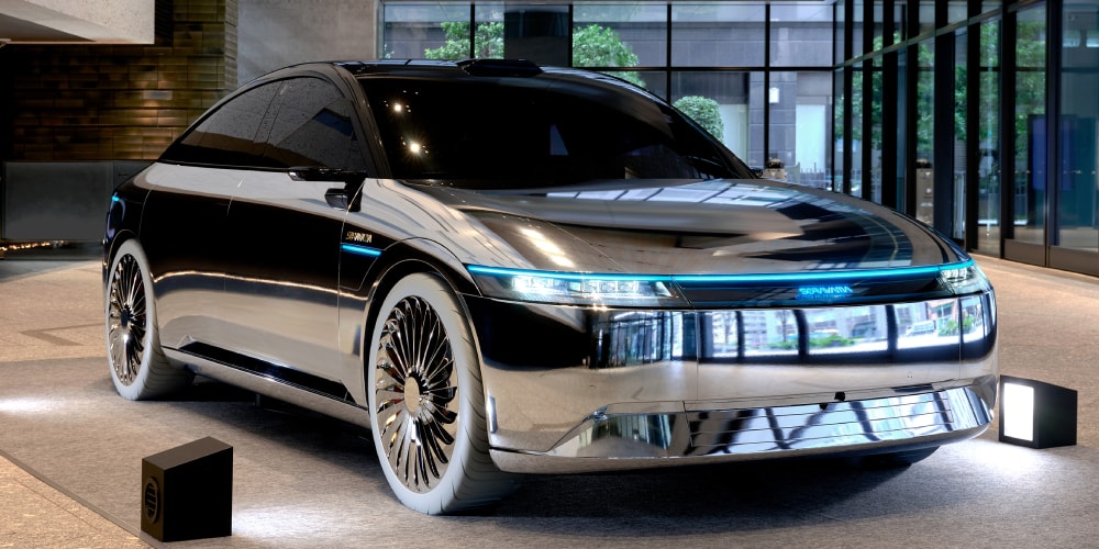 Sony Honda Afeela 1 Art Cars Spotlight Sorayama and Copson | Hypebeast