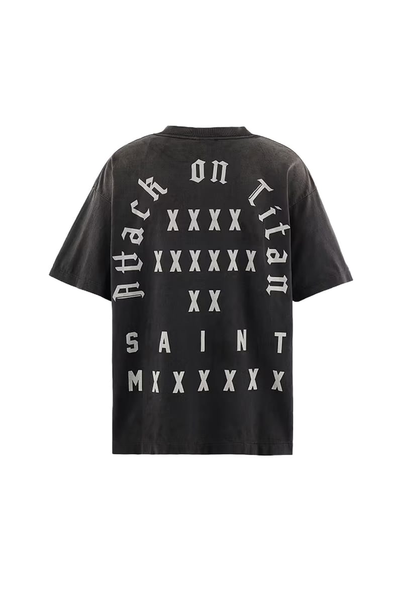 SAINT Mxxxxxx x 'Attack on Titan' Graphic Tee | Hypebeast
