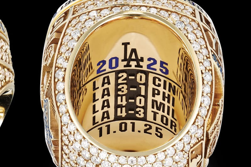 Closer Look Los Angeles Dodgers 2025 Championship Ring | Hypebeast