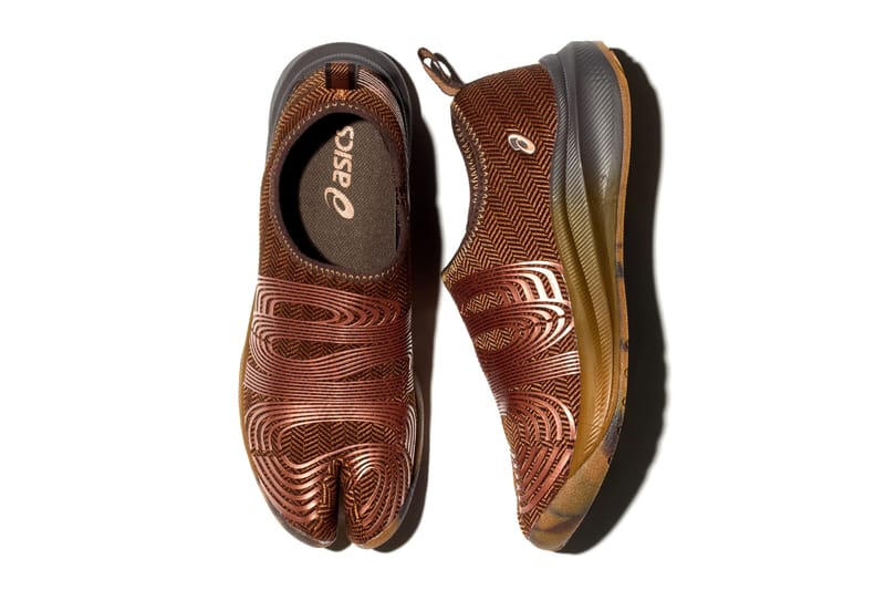 ASICS LYASA FF Tabi Caramel/Rose Gold & Grey/Silver | Hypebeast