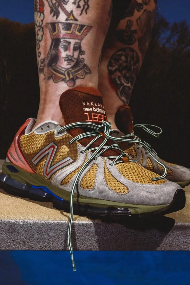 N'lesca Hand Made Craft 　フルペン Action Bronson x New Balance 1890 “Planet Frog” – primeiro olhar e