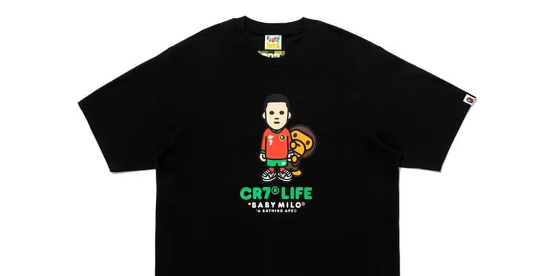BAPE ロナウドコラボTシャツ BAPE Cristiano Ronaldo's CR7 Unveil Summer Baby Milo T-Shirts