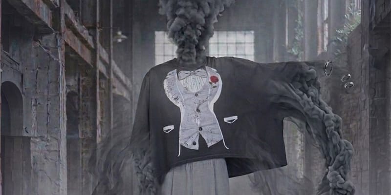 doublet x WISM 'Human Vapor' Tuxedo Balloon Tee | Hypebeast