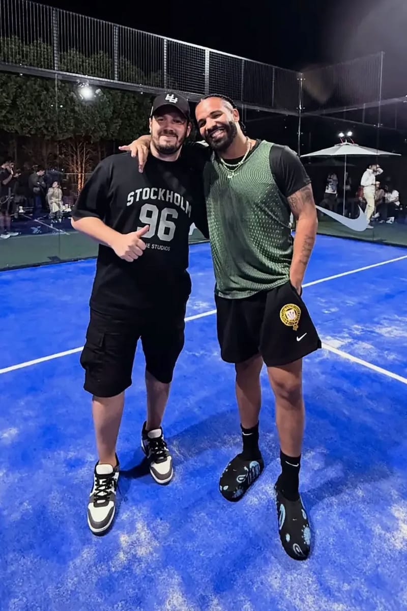 Drake Debuts Custom NOCTA x Nike Mind 001 Mules at Second Annual