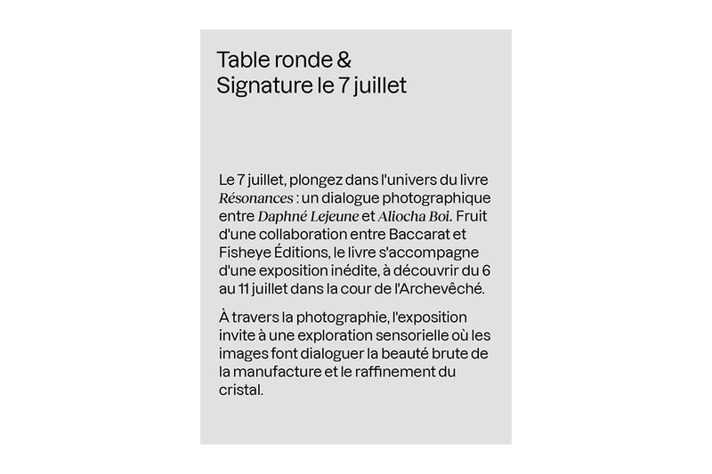Aliocha Boi와 Daphné Lejeune, ‘Résonances’로 담아낸 Baccarat의 헤리티지 이미지 2