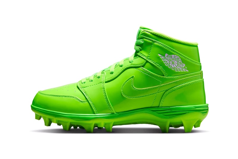 Air Jordan 1 Mid TD Cleat에 더해진 "Electric Green" 이미지 1