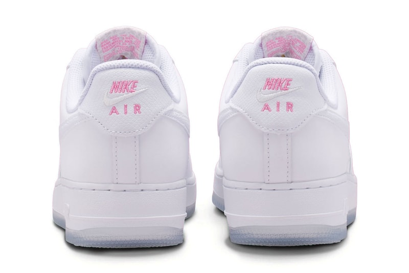 Nike Air Force 1 Low "White Lotus", 파충류 텍스처와 아이시 솔 적용 이미지 5