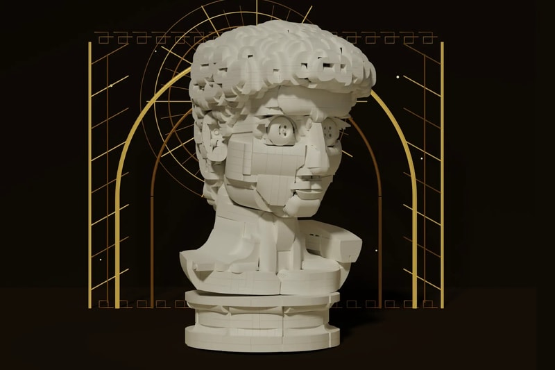 LEGO Ideas 빌더, 미켈란젤로의 ‘다비드’를 브릭으로 쌓은 대리석 흉상으로 재해석 이미지 1