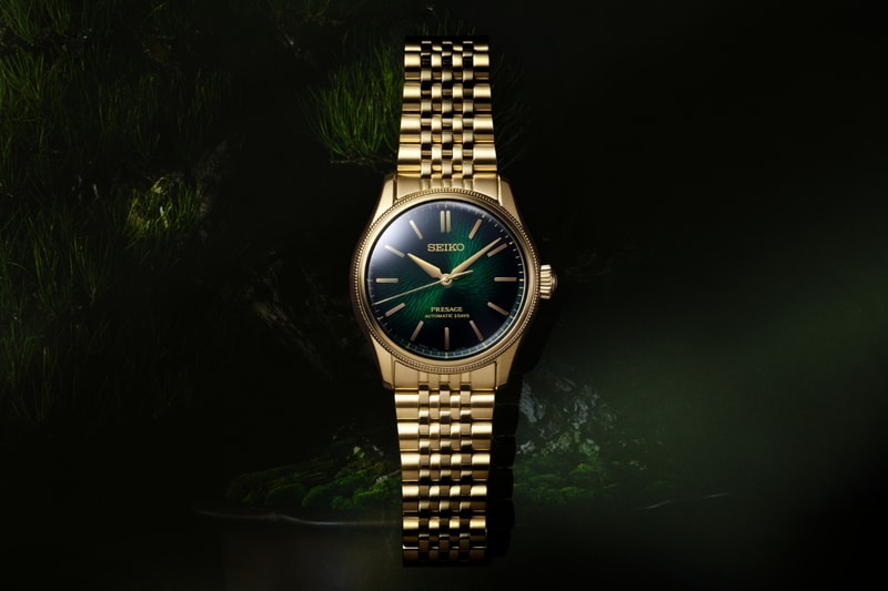 Seiko x TRADMAN’S BONSAI, Presage 다이얼에 세월 깃든 흑송 껍질 질감 재현 이미지 1