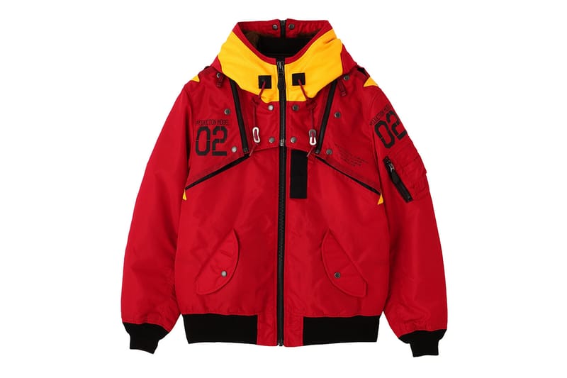 EVANGELION MA-1 REMODEL by AVIREX Jacket Release Info | Hypebeast