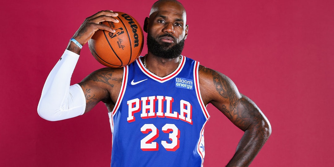 LeBron James Suits up in Philadelphia 76ers Blue | Hypebeast