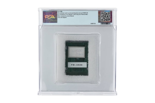 Une rare cartouche prototype de Nintendo Game Boy « Pokémon Version ...