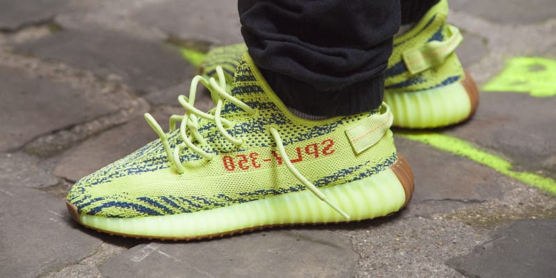 Frozen yellow yeezy 350 v2 shop