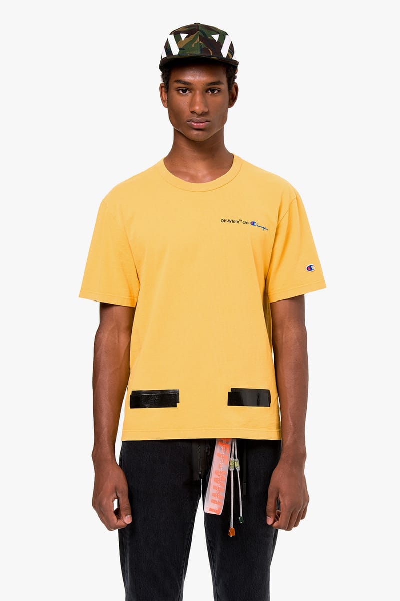 La Collection Off White x Champion Est Disponible Hypebeast