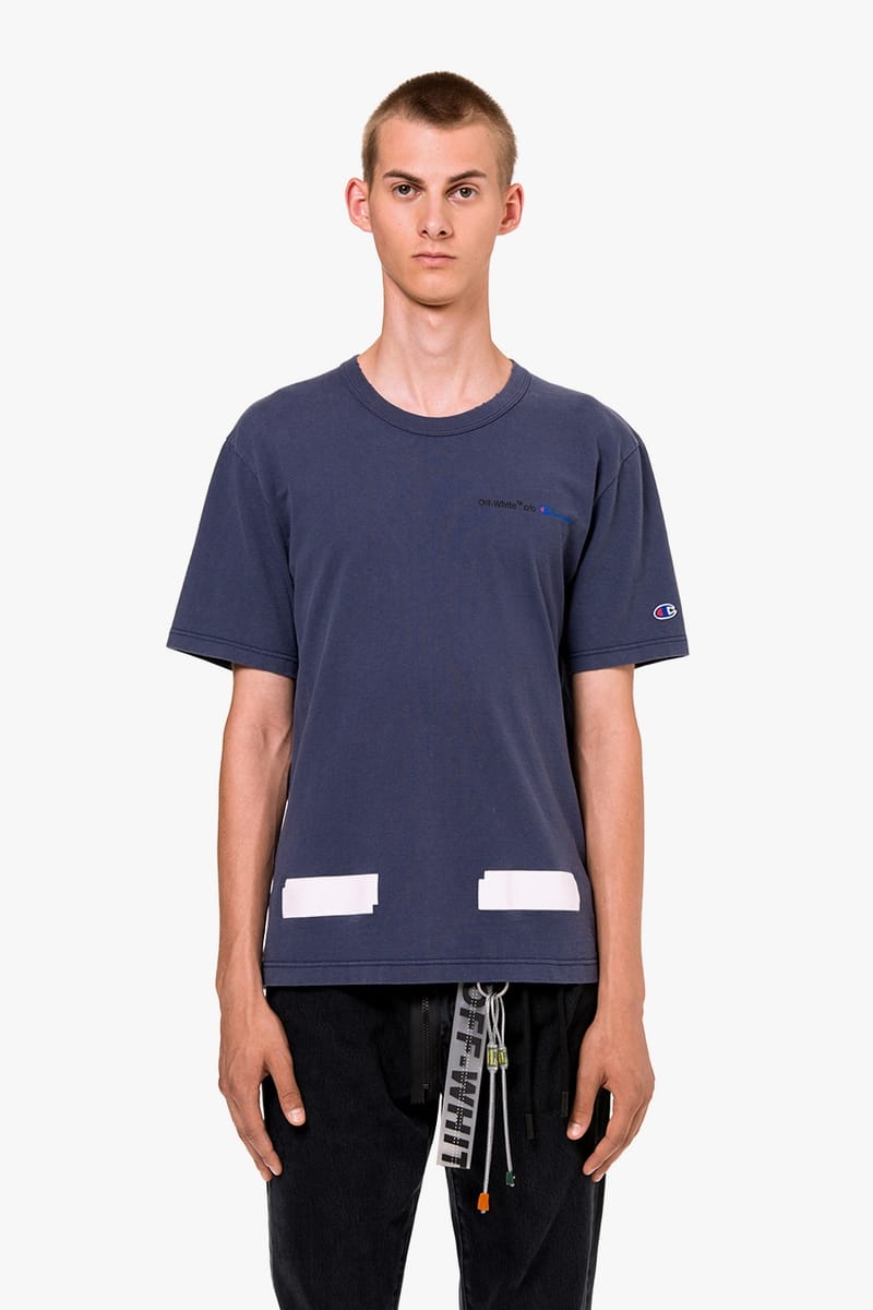 La Collection Off White x Champion Est Disponible Hypebeast