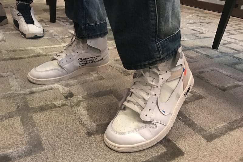 Jordan 1 best sale off white blanche