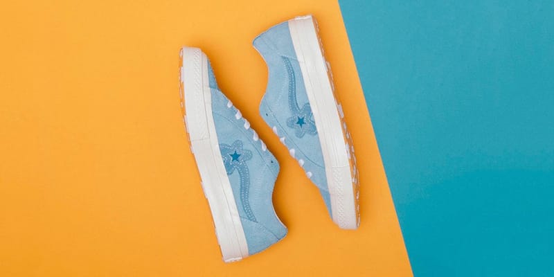 Converse golf le on sale fleur rose bleu