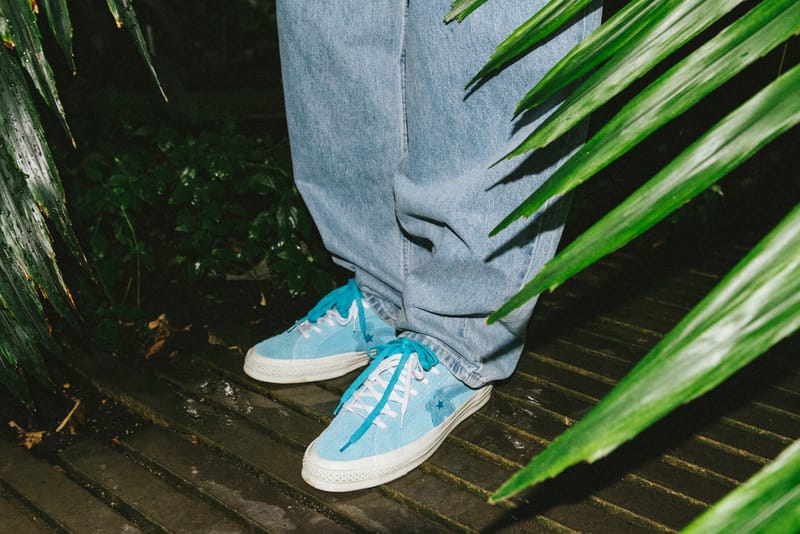 Converse x golf le hotsell fleur bleu