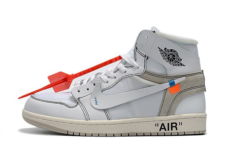 Air jordan 1 shop off white blanche