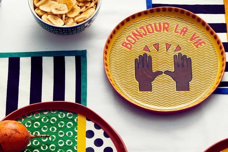 maison chateau rouge＊monoprixコラボamourトレイ maison chateau rouge＊monoprixコラボamourトレイ Maison