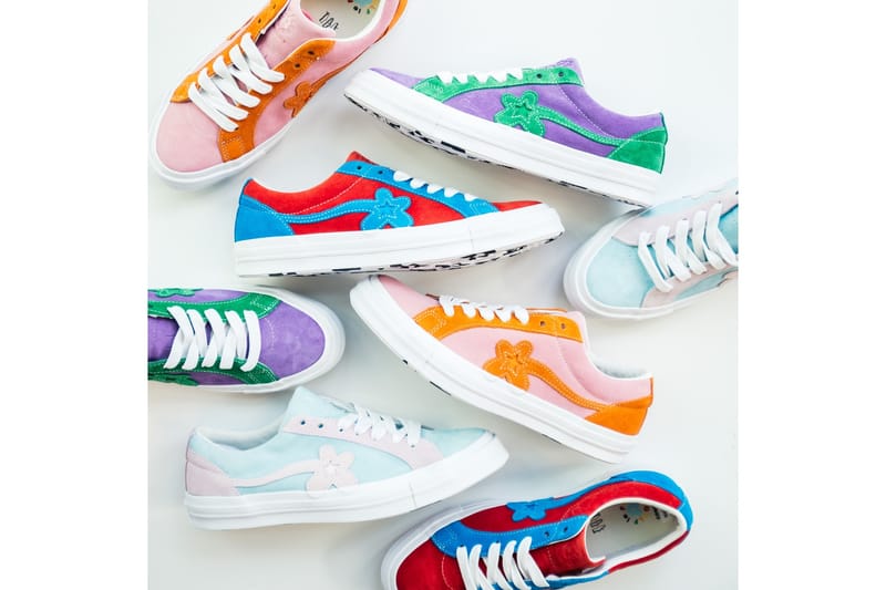 Converse x golf le fleur rouge et bleu sale