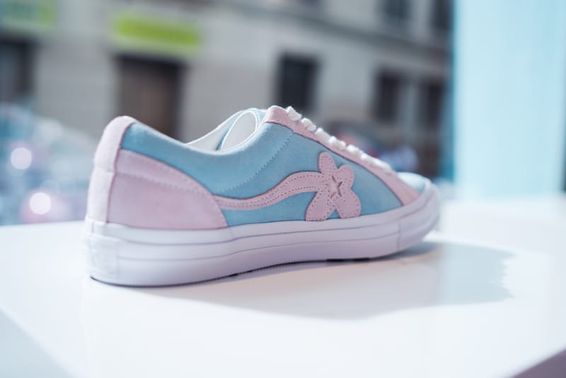 Converse x golf le 2025 fleur bleu et rose