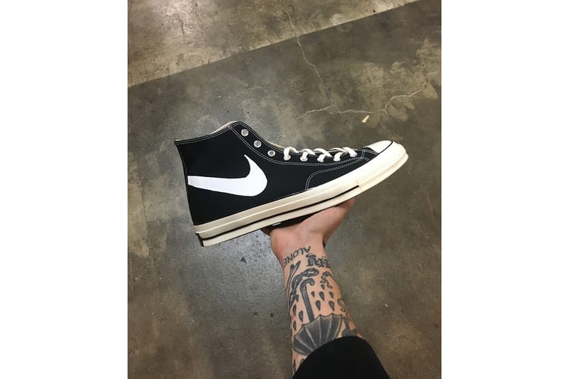 Converse shop blanche nike