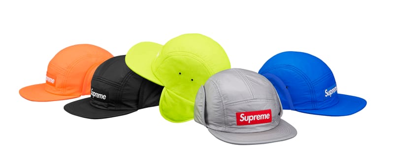 Casquette Supreme FW18 Box Logo - Toile Nappée, 5 Panneaux, Blanche, Réglable, Neuve